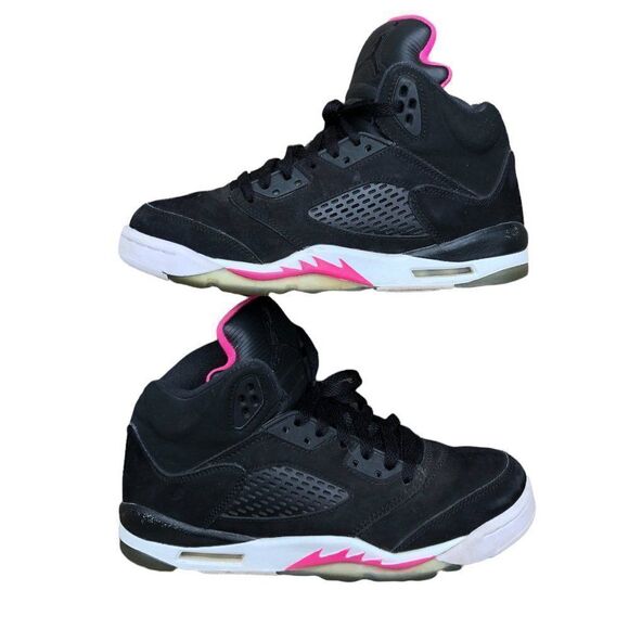 Rare 2017 air jordan 5 retro black deadly pink size 8 - Picture 2 of 16